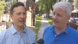 Jim Hughes and Marc Garneau will battle over the newly drawn NDG-Westmount riding.