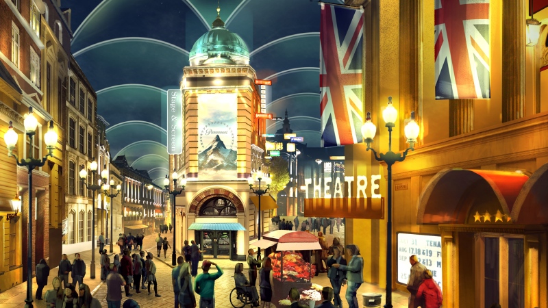 Paramount London Entertainment Resort is to be a theme park dedicated to hits from the studio and the BBC. (Paramount London Entertainment Resort)