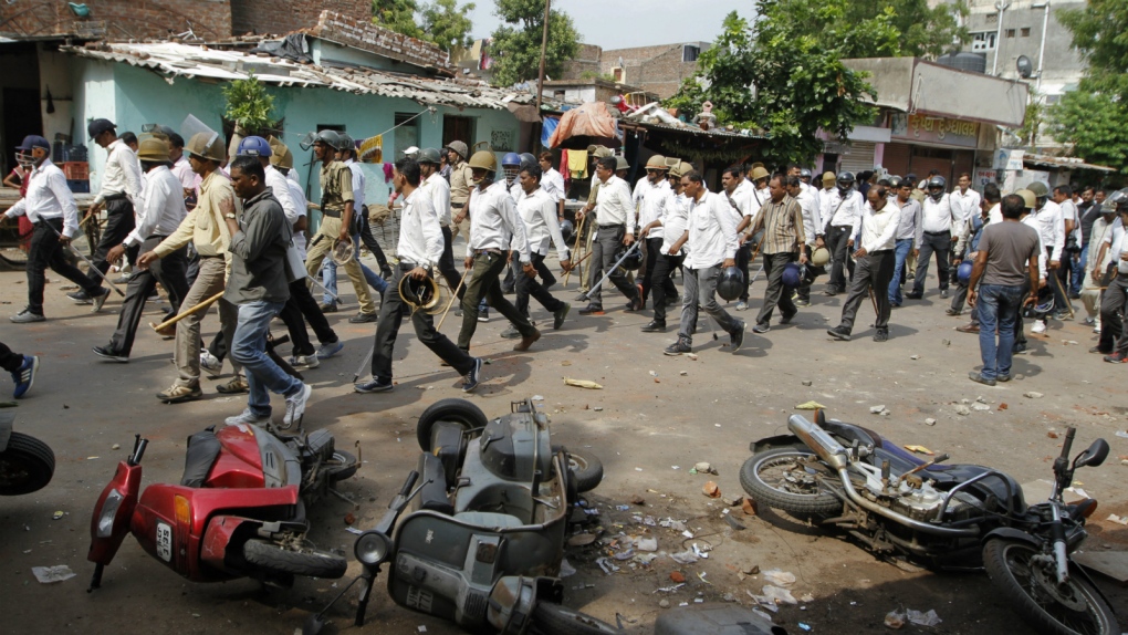 Riots in west India