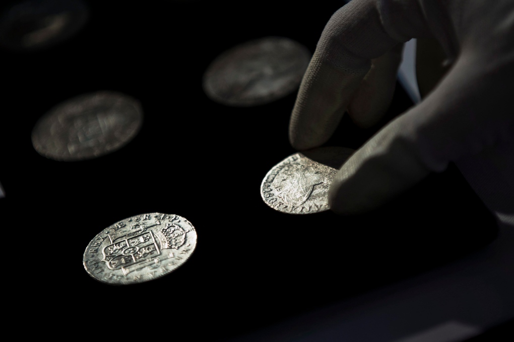 Silver coins from Nuestra Senora de las Mercedes