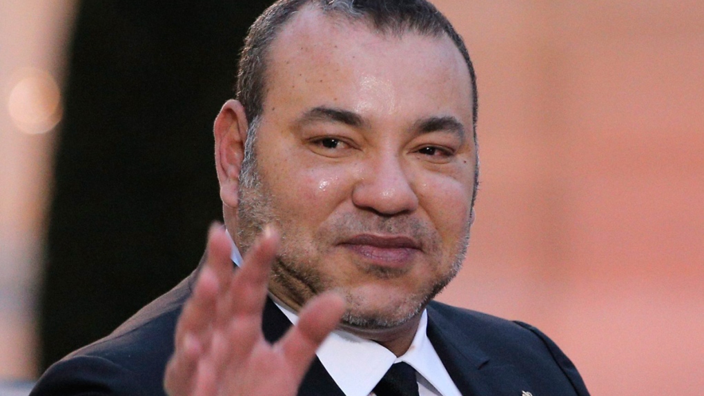 Morocco's King Mohammed VI at the Elysee Palace