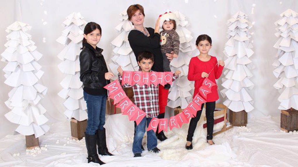 Alison Azer with her four children