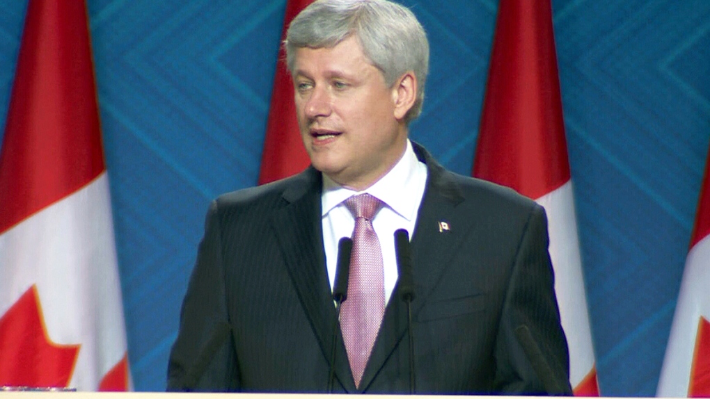 Harper speaks in Mississauga