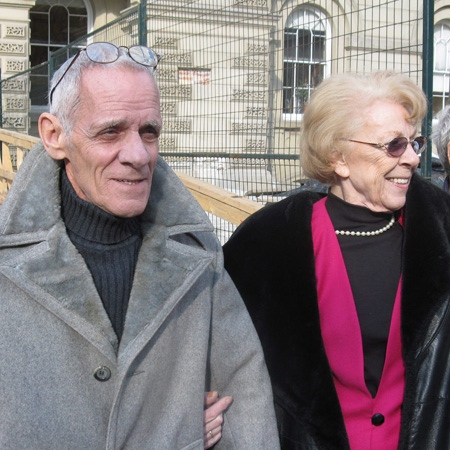 Romeo Phillion (left), 69, leaves Ontario's Appeal Court in Toronto on Monday, Nov. 17, 2008, with his sister, Simonne Snowdon and brother Armand (right). Phillion spent 31 years in prison for a 1967 murder in Ottawa based on a confession he immediately recanted in what his lawyers are arguing was a wrongful conviction. THE CANADIAN PRESS/Colin Perkel 