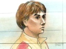 Lucas Petrini, 18, during an appearance in a Brampton courthouse on Wednesday, Nov. 19, 2008.