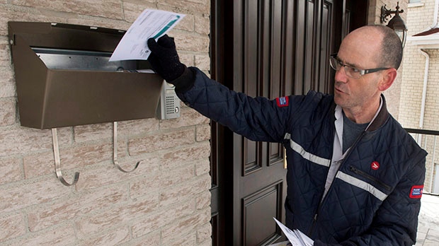 Letter carrier in Montreal