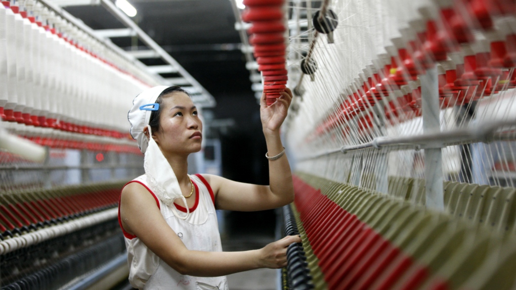 China factory worker