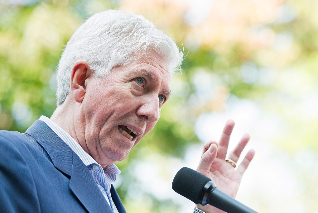 Gilles Duceppe election campaign stop 