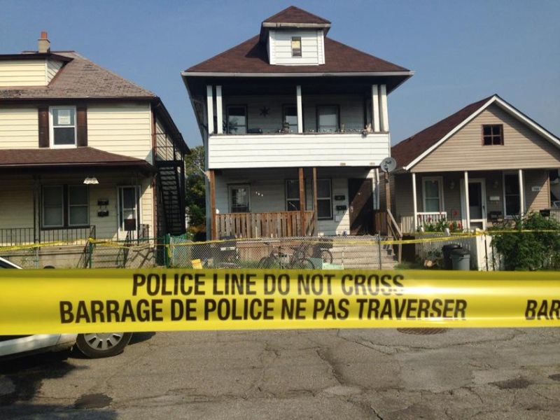 Windsor police are investigating after a homicide at 764 Brant St. in Windsor, Ont., on Wednesday, Sept. 2, 2015. (Rich Garton / CTV Windsor)