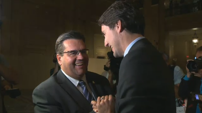 Denis Coderre and Justin Trudeau