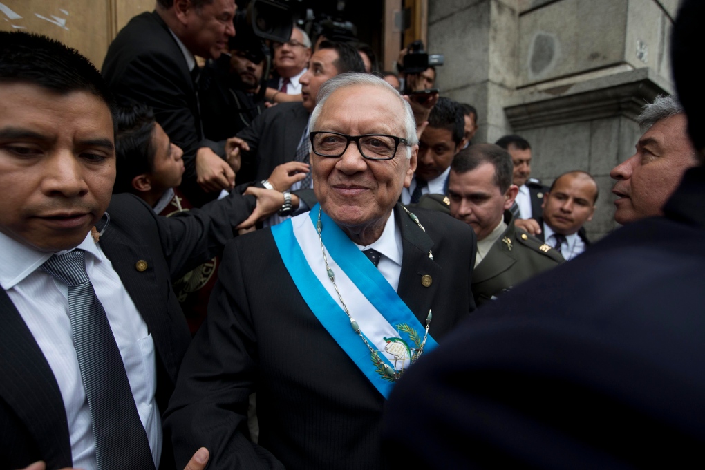 New Guatemalan president Alejandro Maldonado 