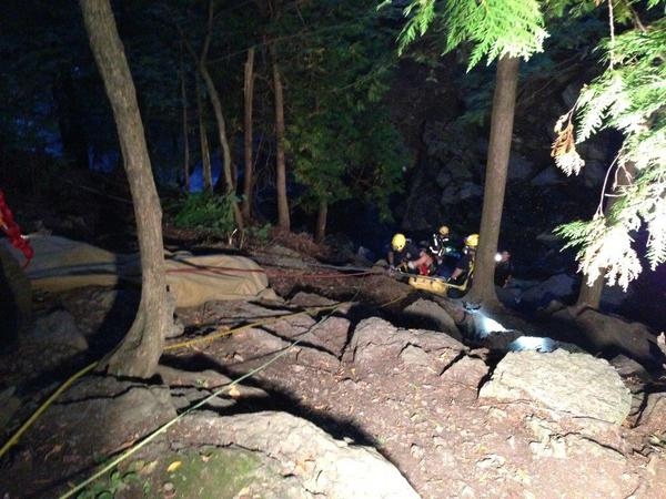 Ottawa Fire rescues an 18-year-old from a gully