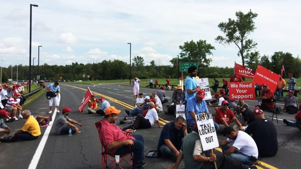 Airport Parkway protest