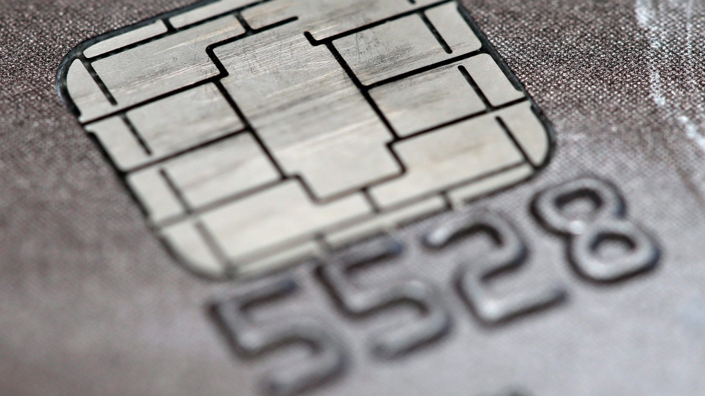 A generic credit card close-up