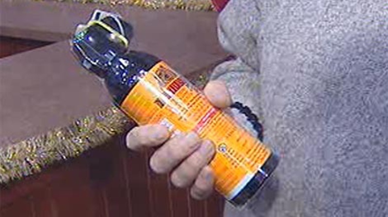 A can of bear spray is shown in this undated file photo.