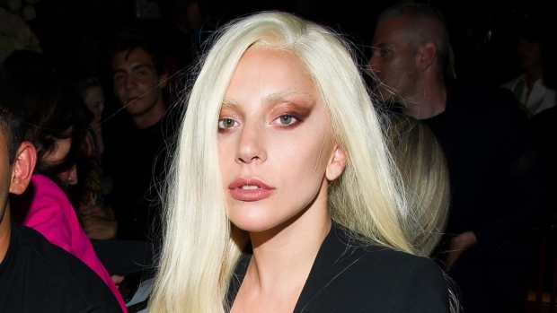 Lady Gaga attends the Brandon Maxwell Spring/Summer 2016 show during  Fashion Week on Monday, Sept. 14, 2015 in New York. (Photo by Charles  Sykes/Invision/AP Stock Photo - Alamy