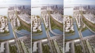 Three 'hybrid' options for the Gardiner Expressway are shown in this image from a City of Toronto staff report. 