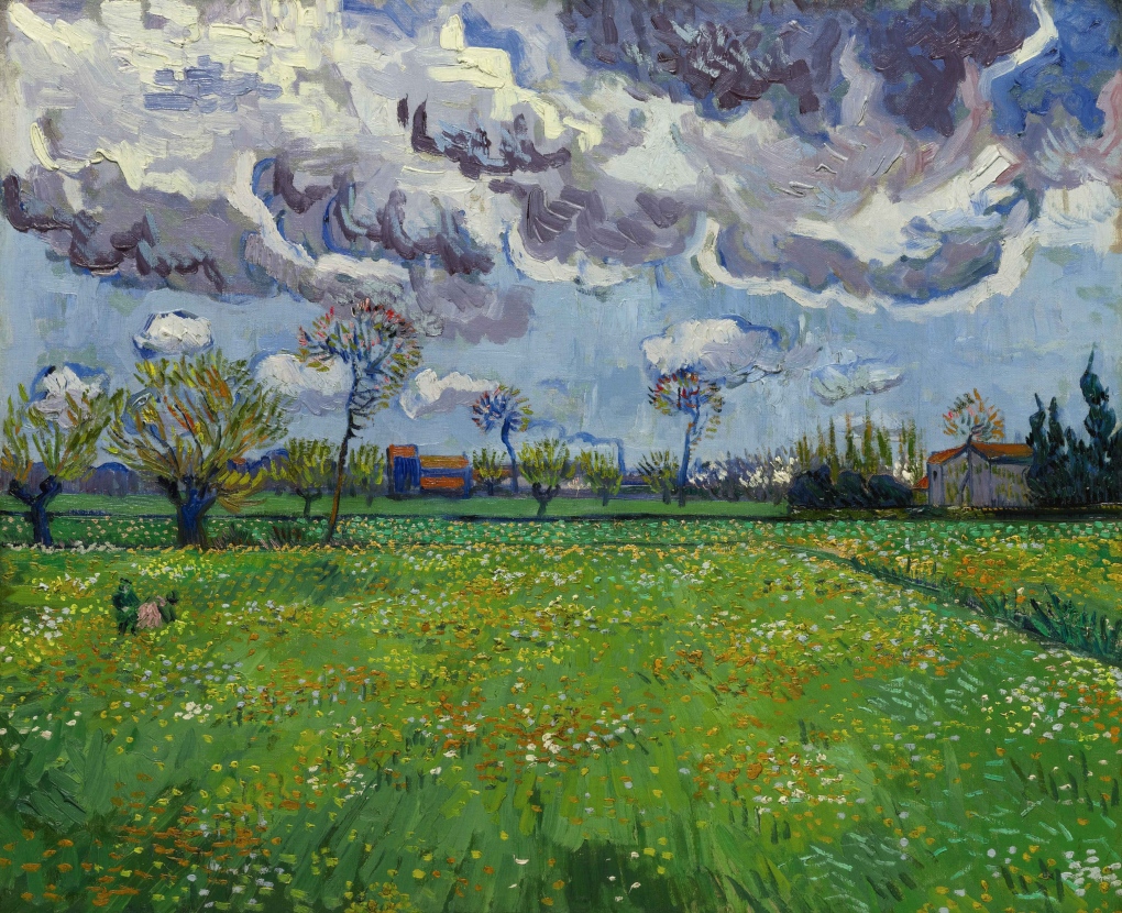 Landscape Under a Stormy Sky