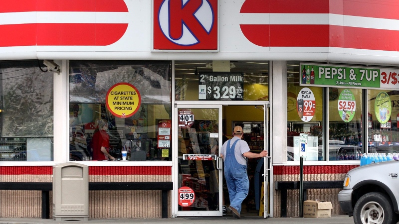 A Circle K sign is shown in Clarksville, Ind. (AP / The News and Tribune / C.E. Branham)
