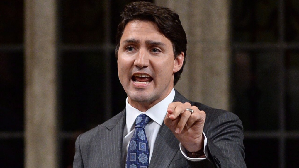 Justin Trudeau during Question Period