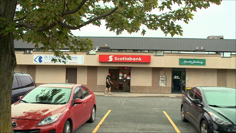 Scotiabank branch on Beaverbrook Road.