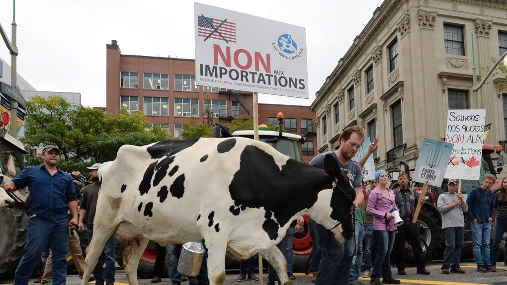 Dairy protest