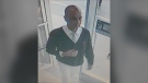 Ottawa police are looking for this man caught on surveillance video, suspected of stealing wallets and purses from a local hospital and using stolen credit and debit cards. (Courtesy: Ottawa Police)