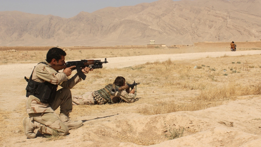 Security forces fighting Taliban