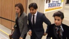 Former broadcaster Jian Ghomeshi arrives at court on Friday, Oct. 2, 2015.