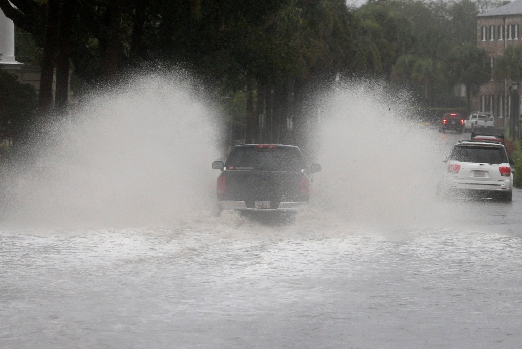 Rain on US East Coast due to Hurricane Joaquin