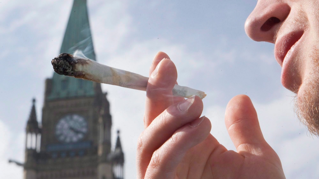Smoking marijuana on Parliament Hill