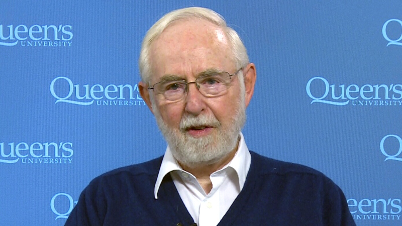 Canadian Nobel Prize winner Arthur B. McDonald appears on CTV News, Tuesday, Oct. 6, 2015.