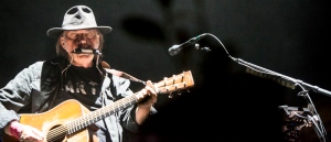 Folk legend and philanthropist Neil Young serenade