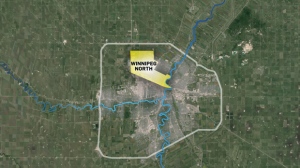 The Winnipeg North riding includes Inkster Gardens, Mandalay West, the Maples and Leila-McPhillips Triangle. Along its southern borders is The Canadian Pacific Railway. 