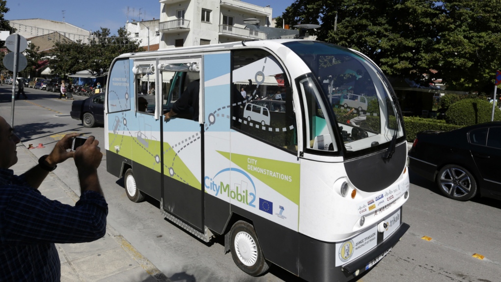 Driverless buses in Greece