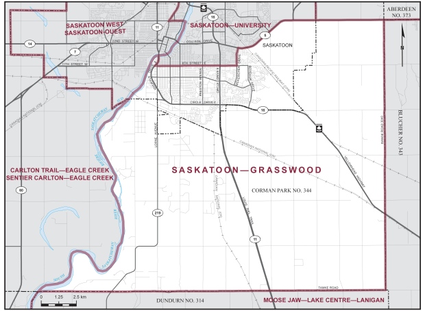 Saskatoon-Grasswood Map