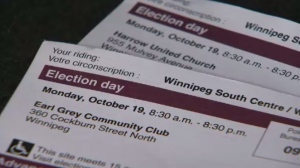 If someone receives two cards, Elections Canada said to check if the second one says replacement card. If it does, throw the first one away.