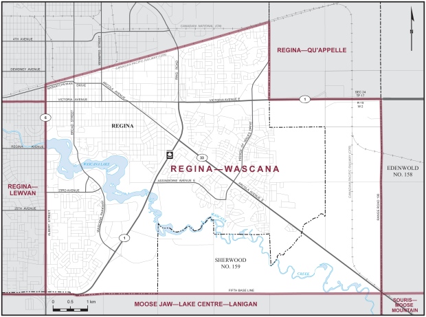 Regina Wascana Map