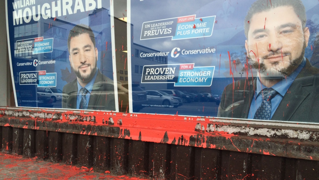 Conservative office vandalized