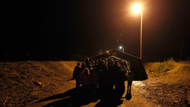 Migrants enter Croatia