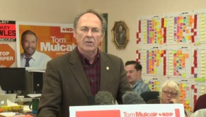 Martin invited the media to his campaign office Saturday to make a statement about Liberal Leader Justin Trudeau’s campaign co-chair resigning.