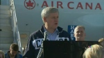 CTV Saskatoon: Harper makes brief stop in Regina