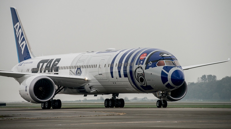 All Nippon Airways Star Wars Boeing jet lands in Vancouver | CTV News