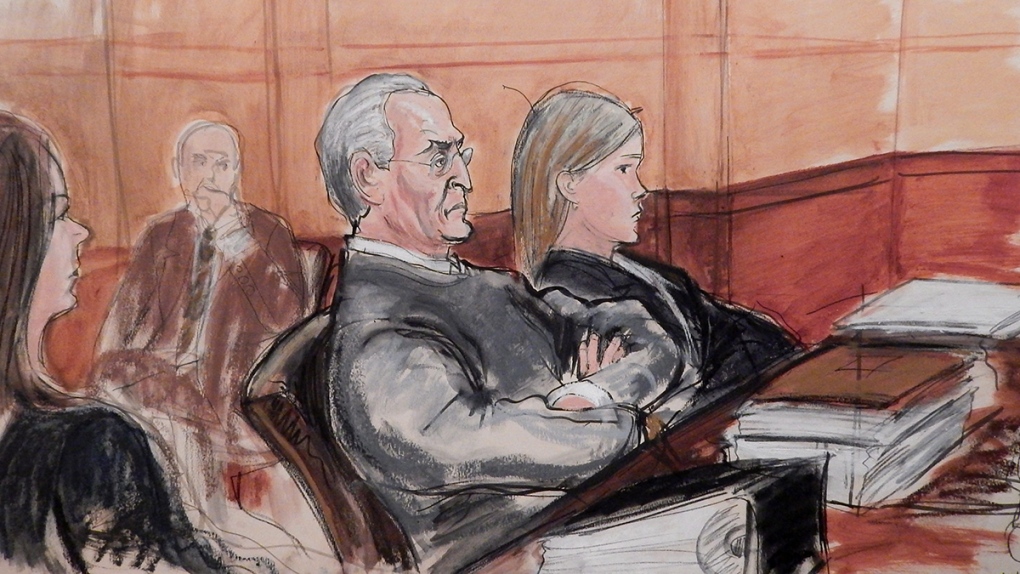 Courtroom sketch of Vincent Asaro