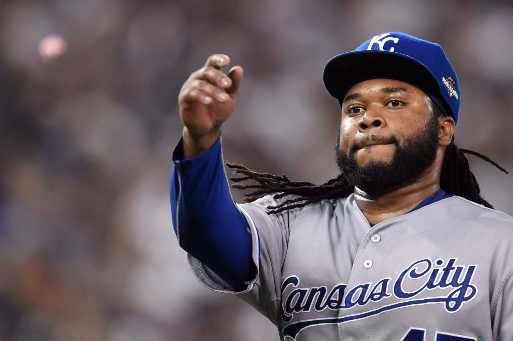 Royals' Johnny Cueto accuses Blue Jays of stealing signs at Rogers Centre