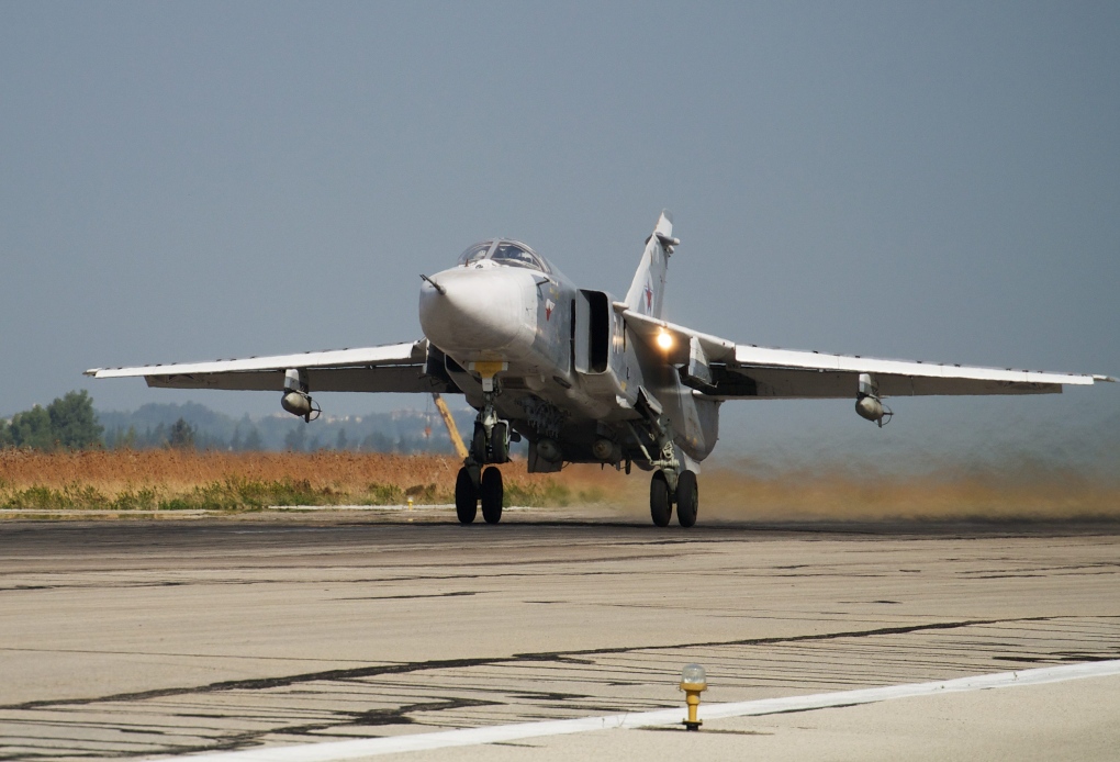 Russian warplanes sit idle on Syria base during ceasefire | CTV News