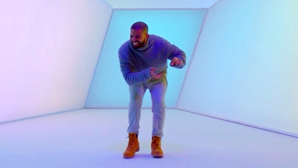 Drake dances in 'Hotline Bling'