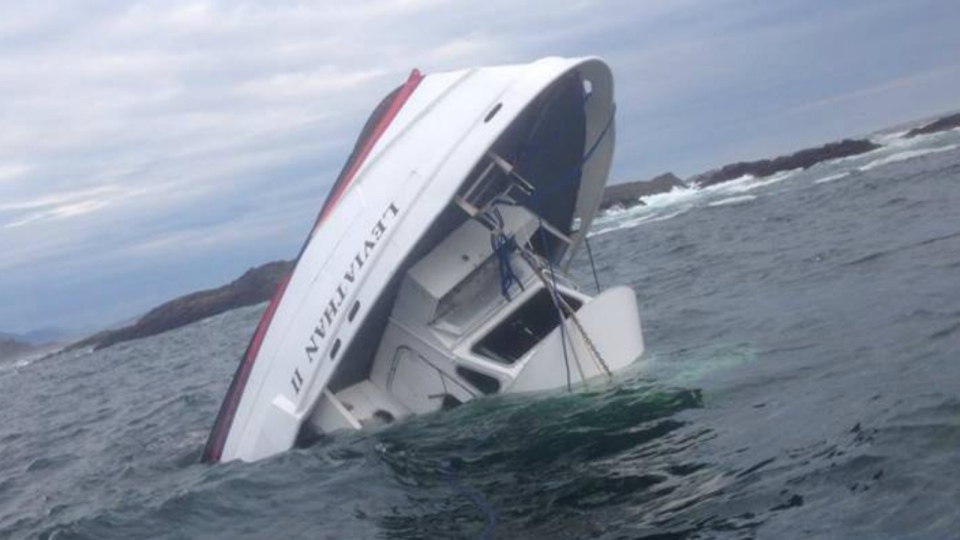 Boat carrying 27 capsizes near Tofino