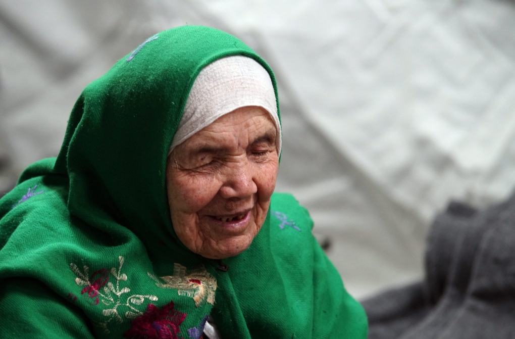 105-year old Afghan regugee Bibihal Uzbeki