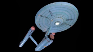 Star Trek starship Enterprise studio model. (Mark Avino, National Air and Space Museum, Smithsonian Institution / AP)